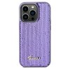 Guess GUHCP13LPSFDGSU iPhone 13 Pro / 13 6.1 fioletowy/purple hardcase Sequin Script Metal